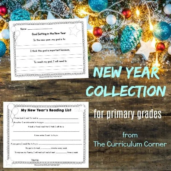 FREE New Year Classroom Activities from The Curriculum Corner