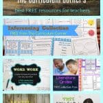 The Curriculum Corner's Top 10 of 2017 | FREE resources for teachers | freebies