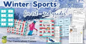 These winter sports centers are meant to be an engaging way for your students to practice math & literacy skills with a seasonal focus.