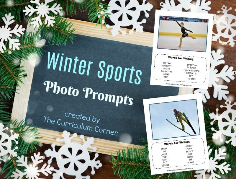 We have assembled a collection of 8 winter sports photo prompts for writing with word banks. We hope you love this free resource for teachers!