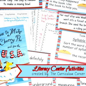 How to Make a Cherry Pie and See the U.S.A.&nbsp;FREE Book Study from The Curriculum Corner 4