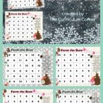 FREE Winter Math Facts Game from The Curriculum Corner