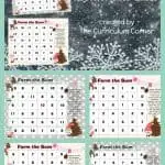 FREE Winter Math Facts Game from The Curriculum Corner