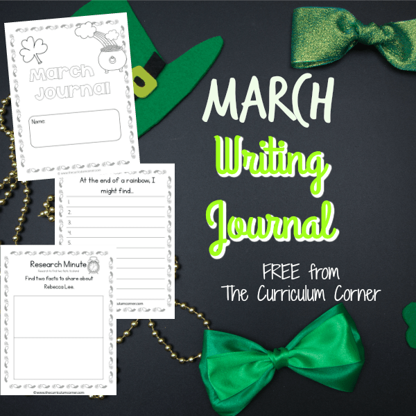 March Writing Journal