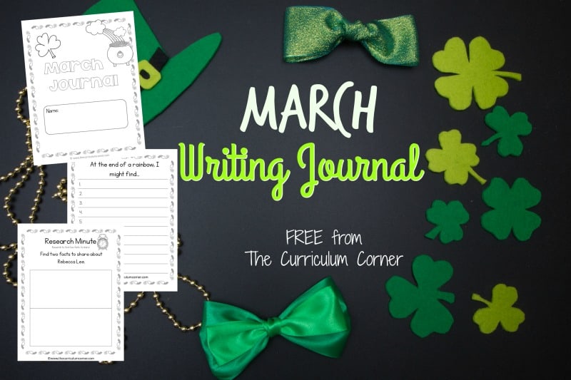 This March journal is designed for your primary classroom. Use the pages to create journals or individually for March writing prompts.