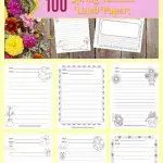 We have created a set of 100 spring lined papers with spring themed clip art to be used during your writing workshop. 3