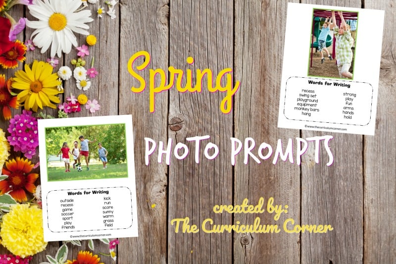We have assembled a collection of 10 spring photo prompts for writing with word banks. We hope you love this free resource for teachers!