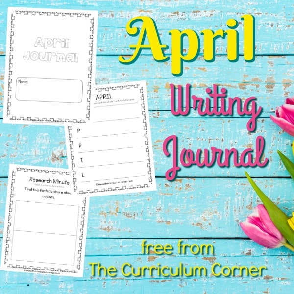 FREE April Writing Journal