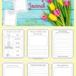 This April journal is designed for your primary classroom. Use the pages to create journals or individually for April writing prompts.