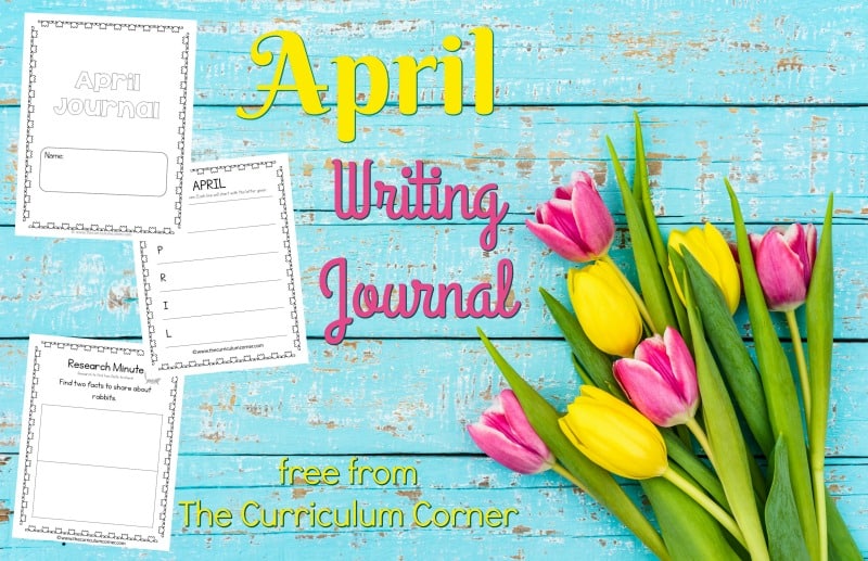 This April journal is designed for your primary classroom. Use the pages to create journals or individually for April writing prompts.
