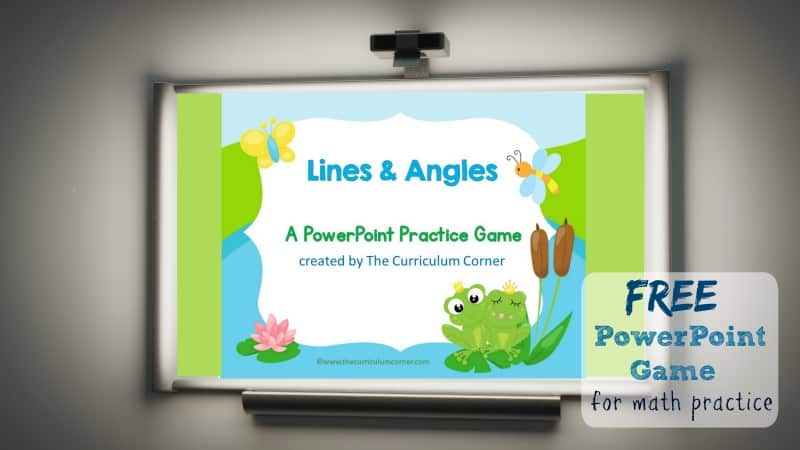 Use this lines and angles geometry game for PowerPoint to give your students practice with identifying lines and angles.