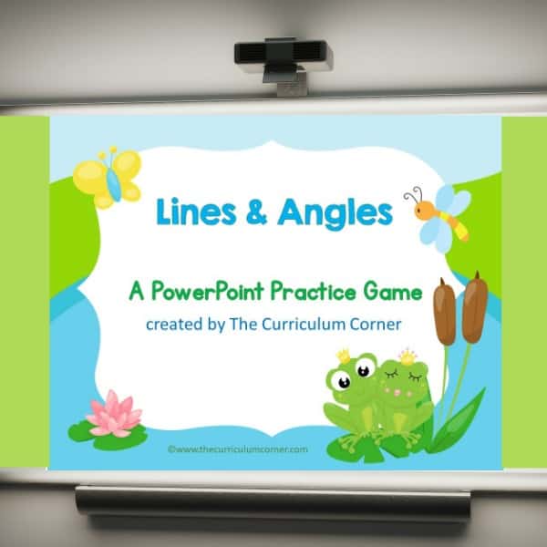 Use this lines and angles geometry game for PowerPoint to give your students practice with identifying lines and angles. 3