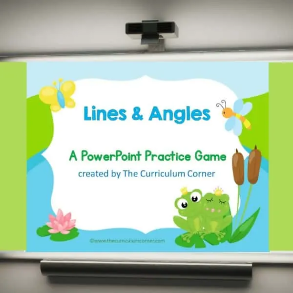 Use this lines and angles geometry game for PowerPoint to give your students practice with identifying lines and angles. 3