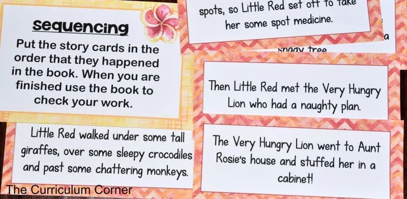 Download this Little Red and the Very Hungry Lion book study as a fun addition to your fairy tale study.