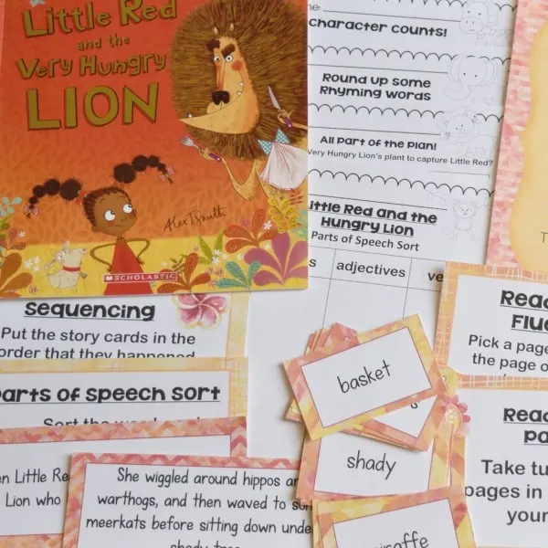Little Red and the Very Hungry Lion Literature Centers