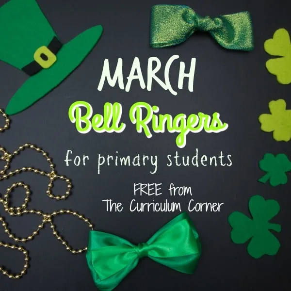 FREE March Bell RIngers from The Curriculum Corner