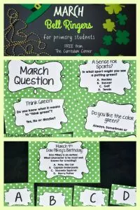 FREE March Bell RIngers from The Curriculum Corner 4