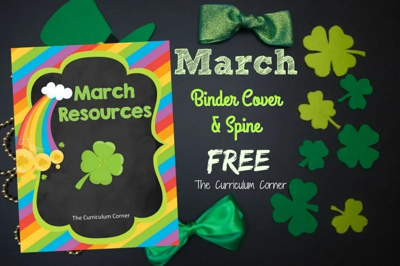 FREE March Resources from The Curriculum Corner 2