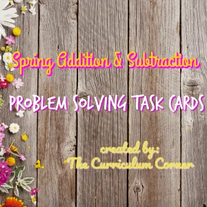 These spring problem solving task cards are word problems geared towards 1st and 2nd grade students. 2