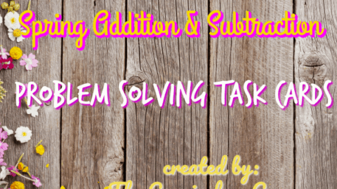These spring problem solving task cards are word problems geared towards 1st and 2nd grade students. 2