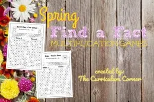 These spring multiplication games are designed to offer multiplication fact practice in a fun and engaging format!