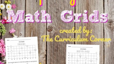 FREE Spring Math Grids from The Curriculum Corner
