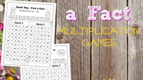 FREE Spring Find a Fact Multiplication