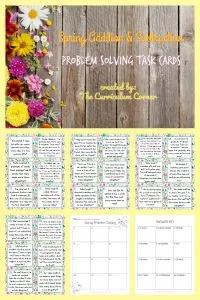 FREE Spring Word Problems from The Curriculum Corner