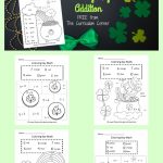 FREE St. Patrick's Day Color Key Addition Practice from The Curriculum Corner