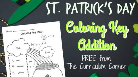 If you have students who love to color, take a look at this coloring key math practice for St. Patrick's Day.
