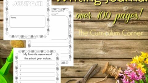 FREE May Writing Journal from The Curriculum Corner