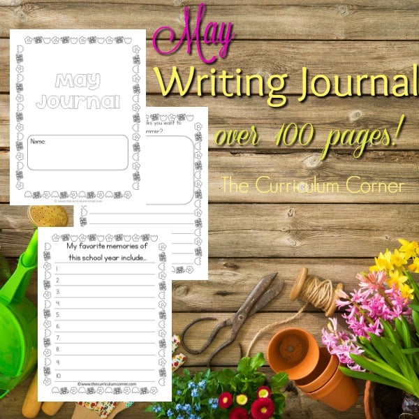 FREE May Writing Journal from The Curriculum Corner