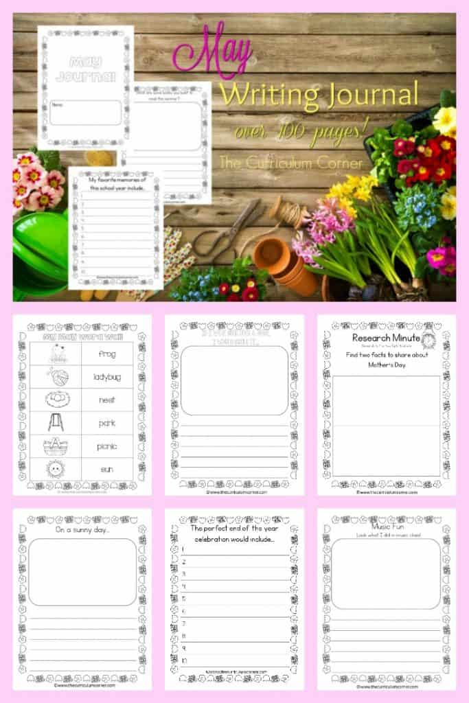 FREE May Writing Journal from The Curriculum Corner