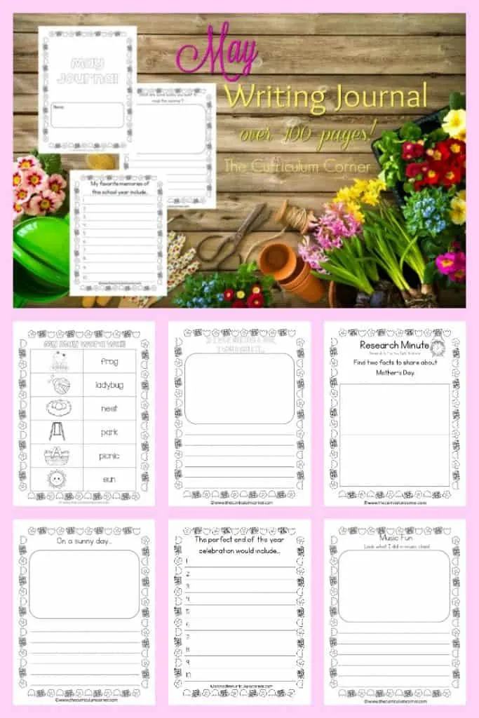 FREE May Writing Journal from The Curriculum Corner