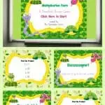 FREE Reptile Themed Multiplication Facts PowerPoint Game 1