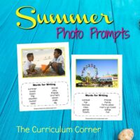 FREE Summer Photo Prompts from The Curriculum Corner