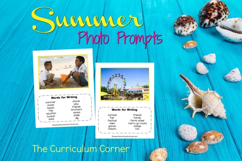 We have assembled a collection of 10 summer photo prompts for writing with word banks. We hope you love this free resource for teachers!