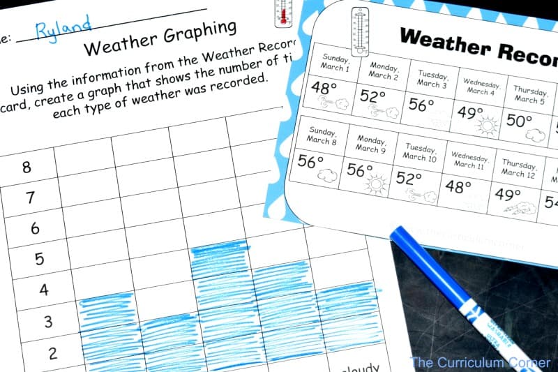 FREE Weather Centers from The Curriculum Corner 2
