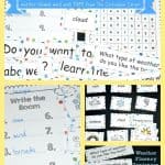 FREE Weather Word Work from The Curriculum Corner