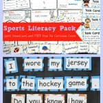 FREE Sports Literacy Pack from The Curriculum Corner | Word Work