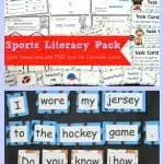 FREE Sports Literacy Pack from The Curriculum Corner | Word Work