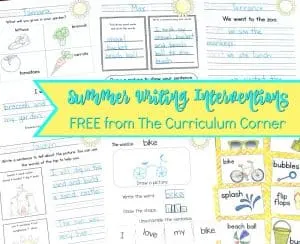 These summer writing interventions are designed to help you with those students that require a little prompting during writing.