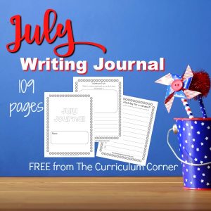 FREE July Writing Journal