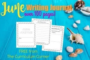 This June writing journal is designed for your primary classroom. Use the pages to create journals or individually for June writing prompts.