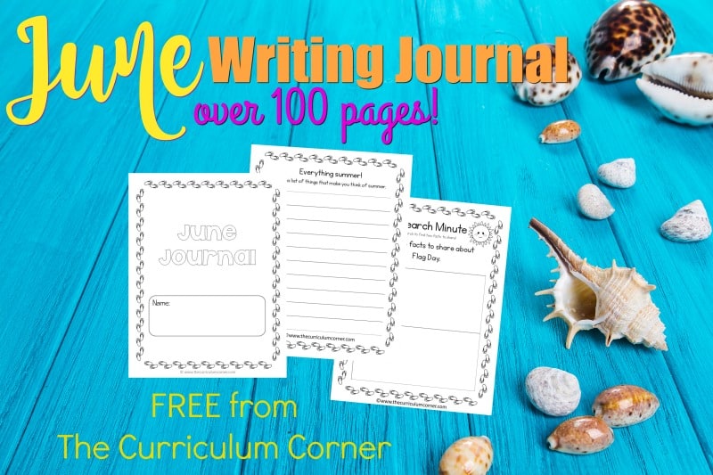 This June writing journal is designed for your primary classroom. Use the pages to create journals or individually for June writing prompts.