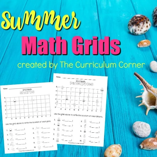 FREE Summer Math Grids