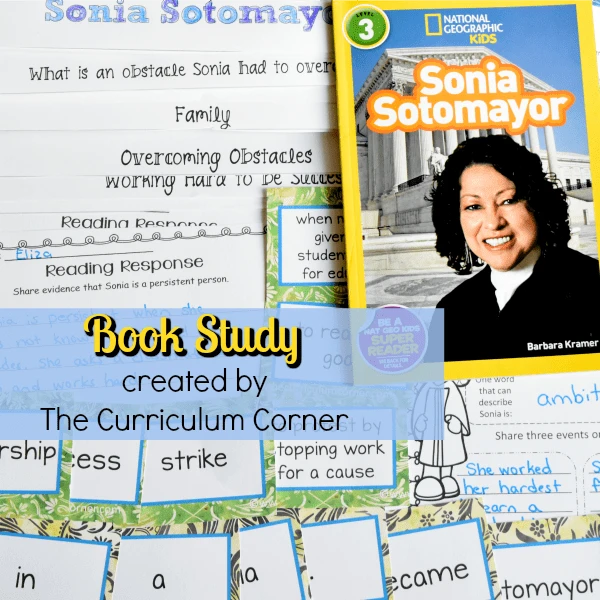 Sonia Sotomayor Book Study feature