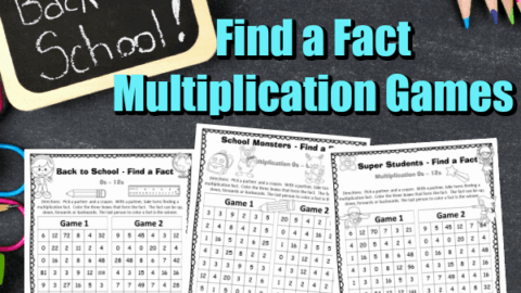 Image for Back to School Find a Fact Multiplication