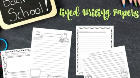 Image for Back to School Lined Papers