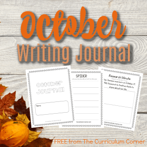 FREE October Writing Journal